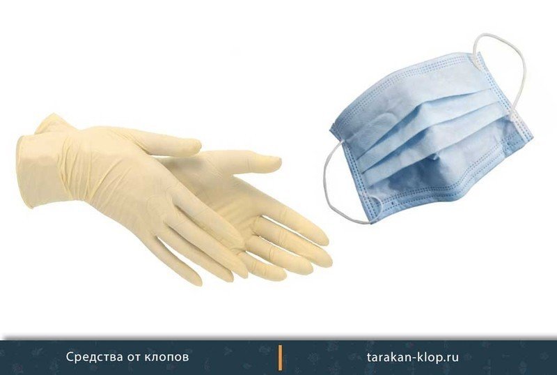 Медицинские маски и перчатки