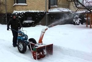 Самодельный снегоуборщик на мотоблок агрос