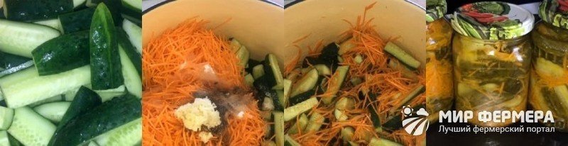 Огурцы по-корейски быстрого приготовления с морковью самый вкусный