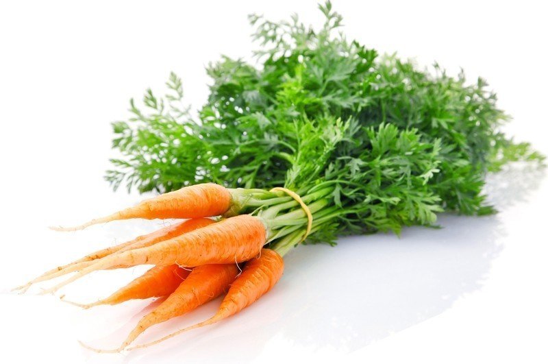 Морковь белый фон