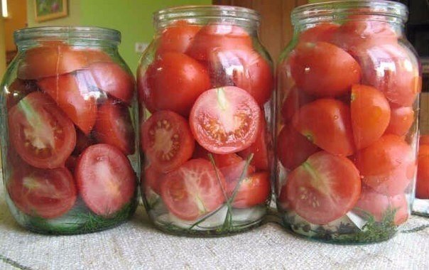 Консервированные помидоры резанные