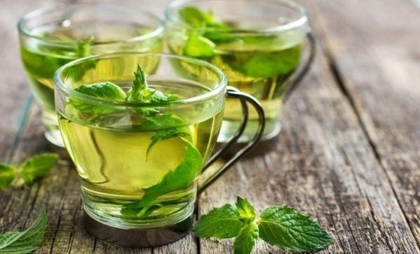 Зеленый чай с мятой